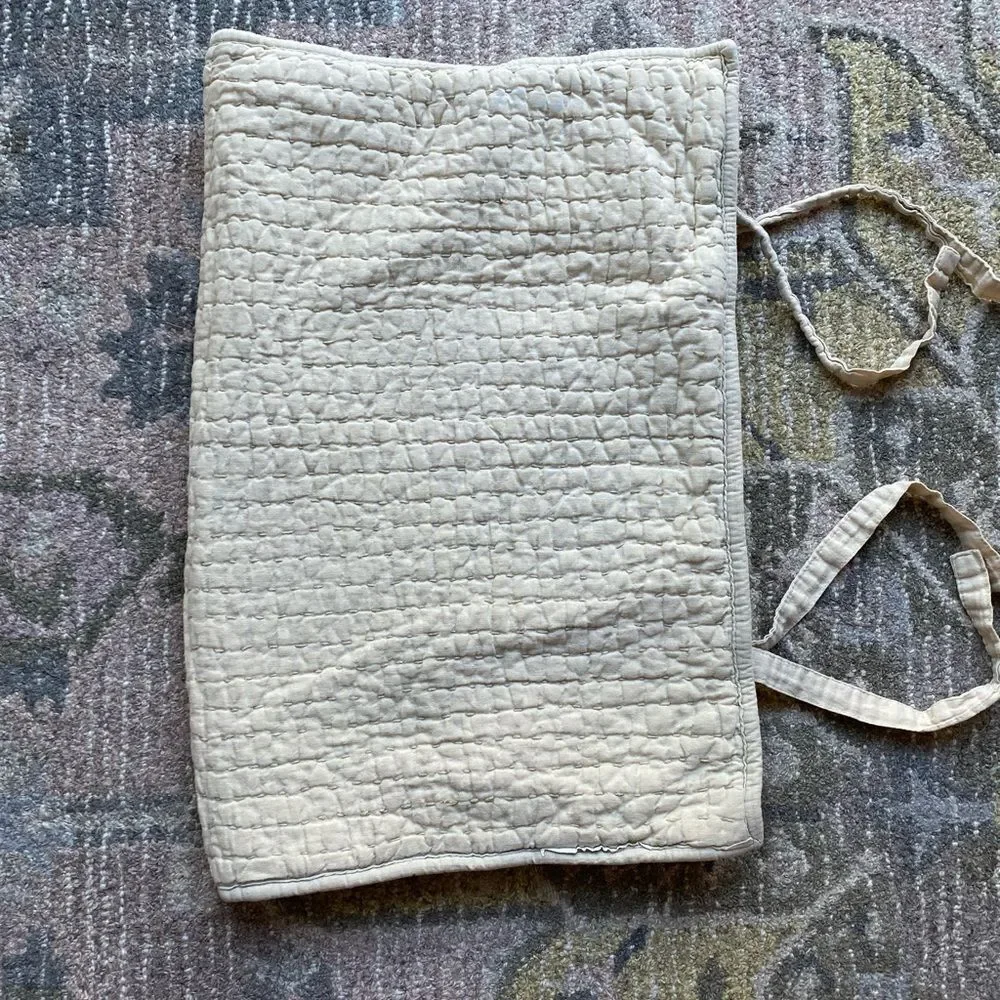 Pottery Barn Quilted Pillow Case Shams with Ties